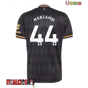 Aston Villa Johan Manzambi #44 Seconda Maglia 2026-27 Manica Corta
